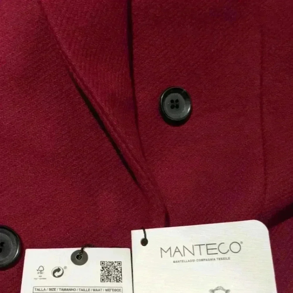 ✨SALE Zara Double Breasted Wool Blend Coat Manteco Size M - Picture 11 of 11
